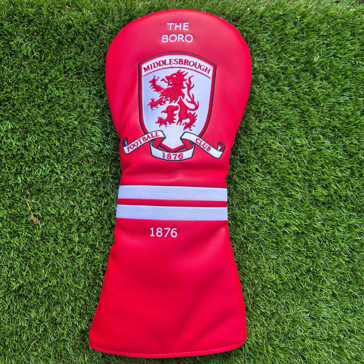 Middlesbrough FC Golf Club Headcover | Football Golf Gift | Driver Headcover | ChampionshipFan Gear | Golf Accessories for Middlesbrough Supporter