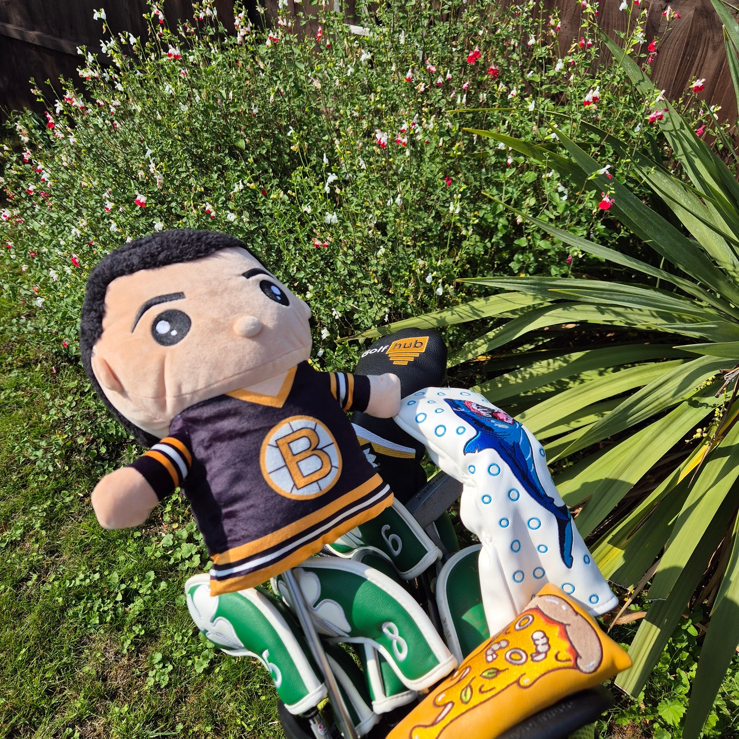 Happy Gilmore Golf Stuffed Driver Headcover – Driver Stuffed Cover | Funny 18th Hole Gift | Boston Hockey-Inspired Head Cover | Golfer Gift for Men