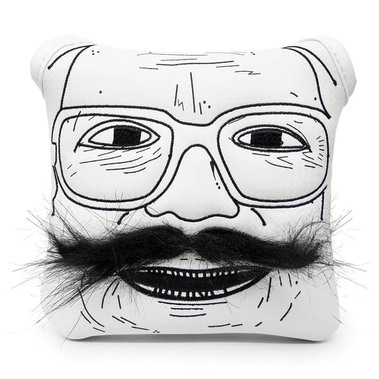 The Moustache Man Mallet Putter Headcover image 0