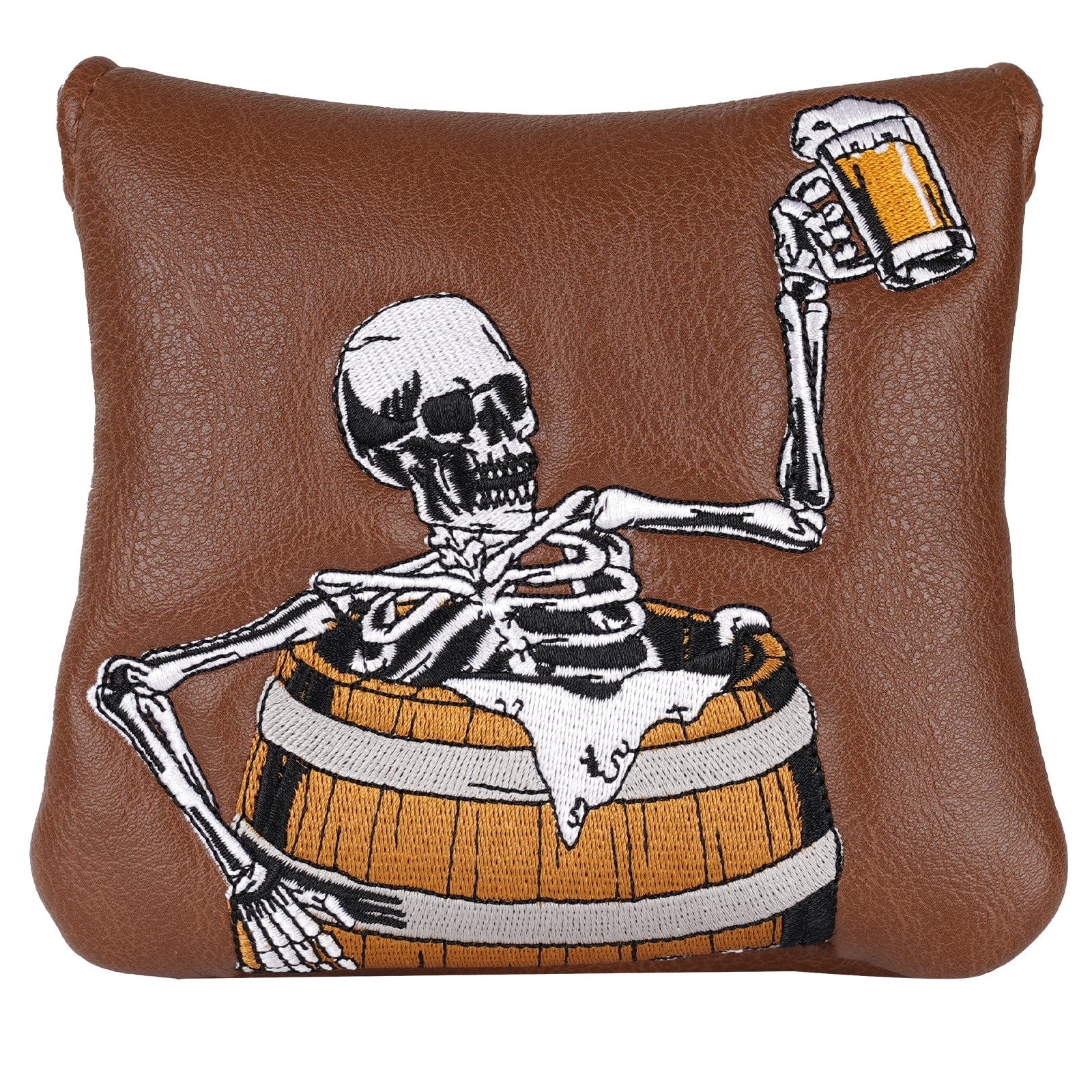 The Drunk Skeleton Mallet Putter Headcover image 0