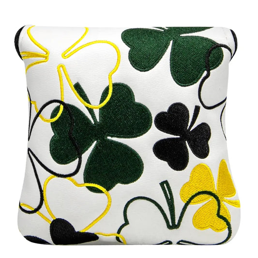 Multi Coloured Clover Mallet Putter Headcover image 0