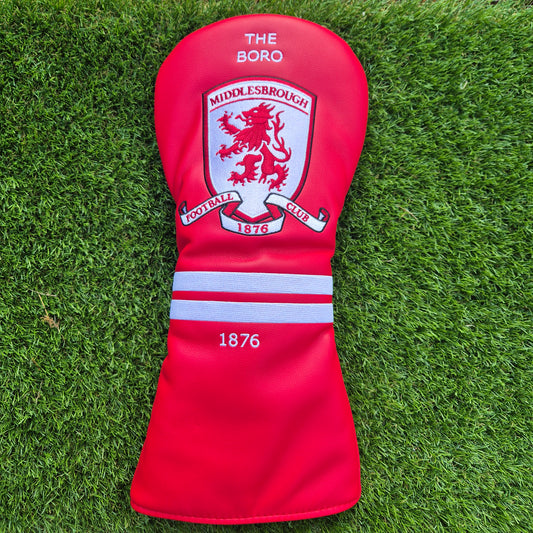 Middlesbrough FC Golf Club Headcover |  Football Golf Gift | Driver Headcover | ChampionshipFan Gear | Golf Accessories for Middlesbrough Supporter
