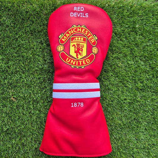 Manchester United Golf Club Headcover | Manchester United Football Gift | Driver Headcover | Premier League Fan Gear | Golf Accessories for Manchester United Supporter