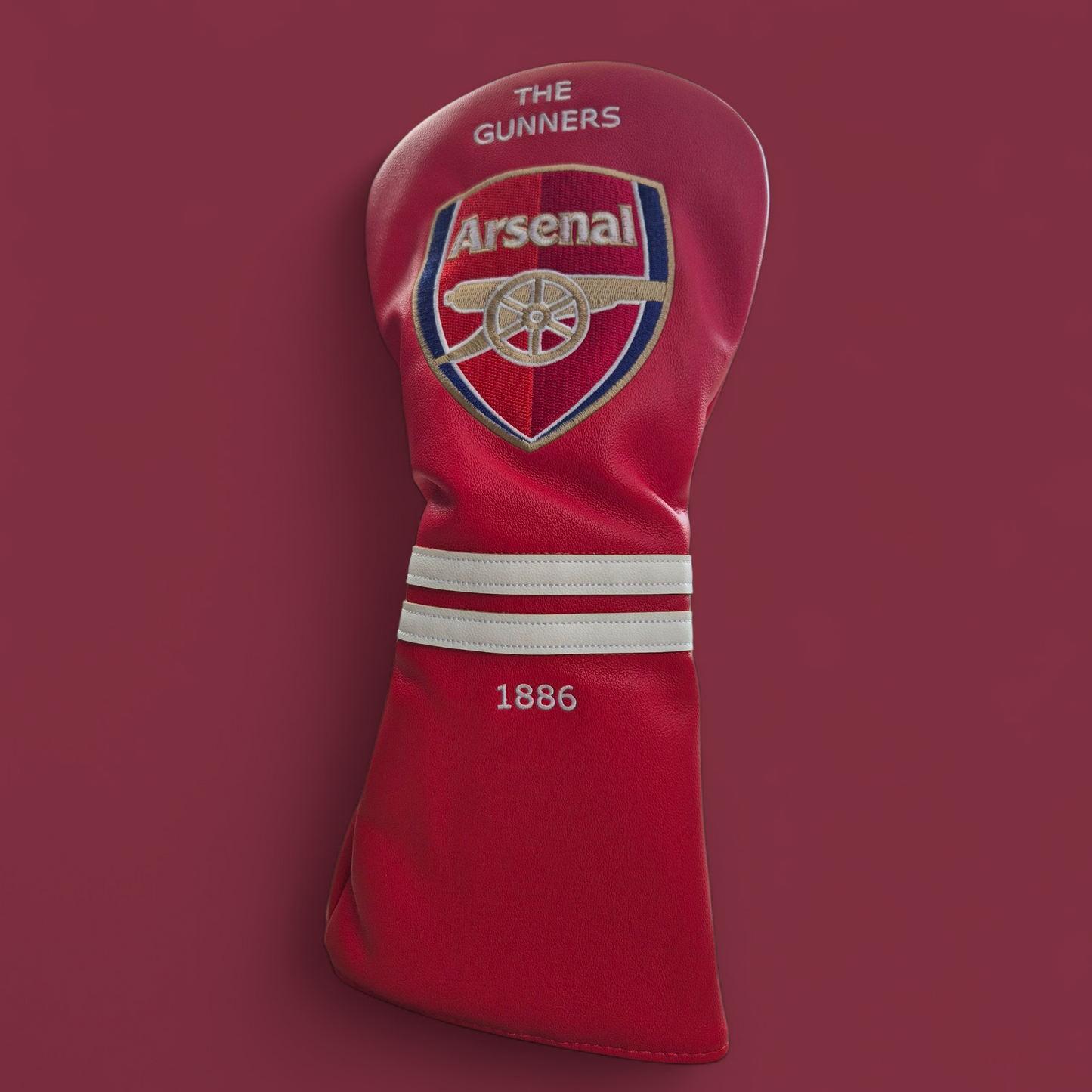 Arsenal FC Golf Club Headcover | Arsenal FC Football Golf Gift | Driver Headcover | Premier League Fan Gear | Golf Accessories for Arsenal FC Supporter