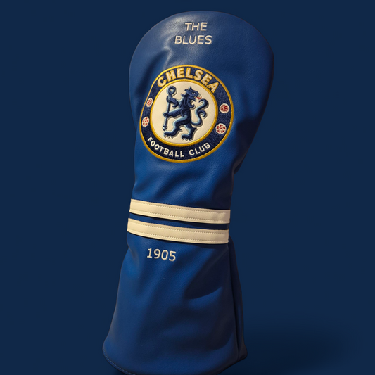 Chelsea FC Golf Club Headcover | Chelsea FC Football Golf Gift | Driver Headcover | Premier League Fan Gear | Golf Accessories for Chelsea FC Supporter